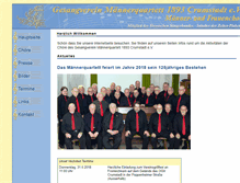 Tablet Screenshot of gesangverein-maennerquartett.de